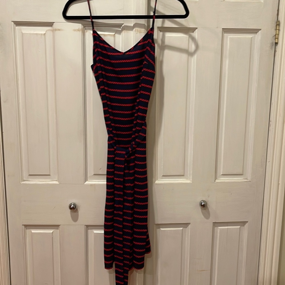 Ann Taylor Red & Blue Dress 4P
